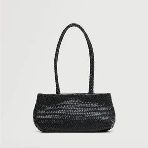Woven Leather Shoulder Bag